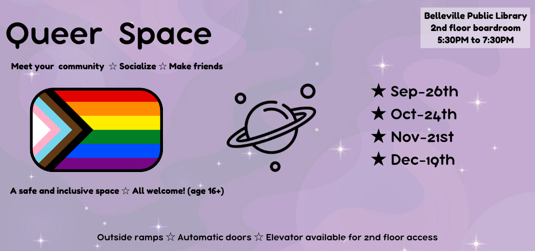 Queer Space at Belleville Public Library!